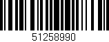 Código de barras (EAN, GTIN, SKU, ISBN): '51258990'