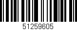 Código de barras (EAN, GTIN, SKU, ISBN): '51259605'