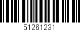 Código de barras (EAN, GTIN, SKU, ISBN): '51261231'