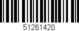 Código de barras (EAN, GTIN, SKU, ISBN): '51261420'