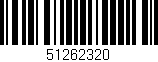 Código de barras (EAN, GTIN, SKU, ISBN): '51262320'