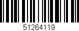 Código de barras (EAN, GTIN, SKU, ISBN): '51264119'
