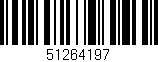 Código de barras (EAN, GTIN, SKU, ISBN): '51264197'