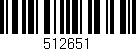 Código de barras (EAN, GTIN, SKU, ISBN): '512651'
