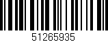 Código de barras (EAN, GTIN, SKU, ISBN): '51265935'