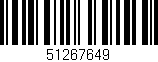 Código de barras (EAN, GTIN, SKU, ISBN): '51267649'