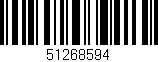 Código de barras (EAN, GTIN, SKU, ISBN): '51268594'