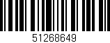 Código de barras (EAN, GTIN, SKU, ISBN): '51268649'