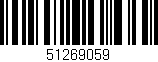 Código de barras (EAN, GTIN, SKU, ISBN): '51269059'
