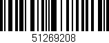 Código de barras (EAN, GTIN, SKU, ISBN): '51269208'