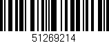 Código de barras (EAN, GTIN, SKU, ISBN): '51269214'
