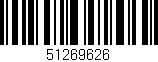 Código de barras (EAN, GTIN, SKU, ISBN): '51269626'