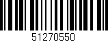 Código de barras (EAN, GTIN, SKU, ISBN): '51270550'