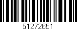 Código de barras (EAN, GTIN, SKU, ISBN): '51272651'