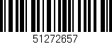 Código de barras (EAN, GTIN, SKU, ISBN): '51272657'