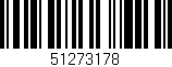 Código de barras (EAN, GTIN, SKU, ISBN): '51273178'