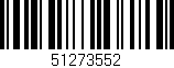 Código de barras (EAN, GTIN, SKU, ISBN): '51273552'