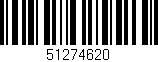 Código de barras (EAN, GTIN, SKU, ISBN): '51274620'