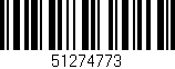 Código de barras (EAN, GTIN, SKU, ISBN): '51274773'