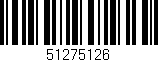 Código de barras (EAN, GTIN, SKU, ISBN): '51275126'
