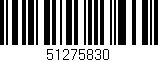 Código de barras (EAN, GTIN, SKU, ISBN): '51275830'