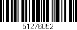 Código de barras (EAN, GTIN, SKU, ISBN): '51276052'