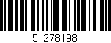 Código de barras (EAN, GTIN, SKU, ISBN): '51278198'