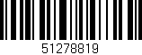 Código de barras (EAN, GTIN, SKU, ISBN): '51278819'