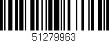 Código de barras (EAN, GTIN, SKU, ISBN): '51279963'
