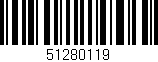 Código de barras (EAN, GTIN, SKU, ISBN): '51280119'