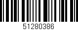 Código de barras (EAN, GTIN, SKU, ISBN): '51280386'