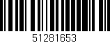 Código de barras (EAN, GTIN, SKU, ISBN): '51281653'