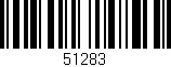 Código de barras (EAN, GTIN, SKU, ISBN): '51283'