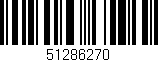 Código de barras (EAN, GTIN, SKU, ISBN): '51286270'