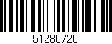 Código de barras (EAN, GTIN, SKU, ISBN): '51286720'