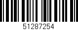 Código de barras (EAN, GTIN, SKU, ISBN): '51287254'