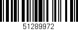 Código de barras (EAN, GTIN, SKU, ISBN): '51289972'