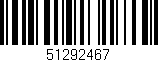 Código de barras (EAN, GTIN, SKU, ISBN): '51292467'