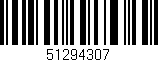 Código de barras (EAN, GTIN, SKU, ISBN): '51294307'