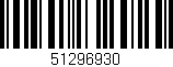 Código de barras (EAN, GTIN, SKU, ISBN): '51296930'