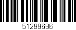 Código de barras (EAN, GTIN, SKU, ISBN): '51299696'