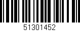 Código de barras (EAN, GTIN, SKU, ISBN): '51301452'