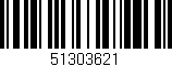 Código de barras (EAN, GTIN, SKU, ISBN): '51303621'