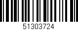 Código de barras (EAN, GTIN, SKU, ISBN): '51303724'