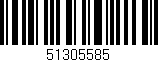 Código de barras (EAN, GTIN, SKU, ISBN): '51305585'