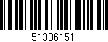 Código de barras (EAN, GTIN, SKU, ISBN): '51306151'