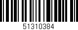 Código de barras (EAN, GTIN, SKU, ISBN): '51310384'