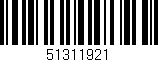 Código de barras (EAN, GTIN, SKU, ISBN): '51311921'