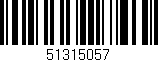 Código de barras (EAN, GTIN, SKU, ISBN): '51315057'