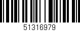 Código de barras (EAN, GTIN, SKU, ISBN): '51316979'